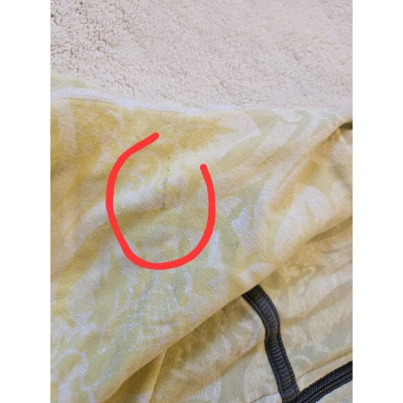 Lululemon Jacket Adult 4 Yellow-green Ombre With Gray Trim Scuba Hoodie Womens - Picture 7 of 15